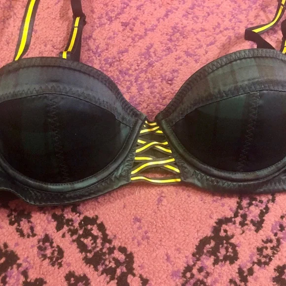Puma x Fenty by Rihanna plaid satin bra - Picture 9 of 14